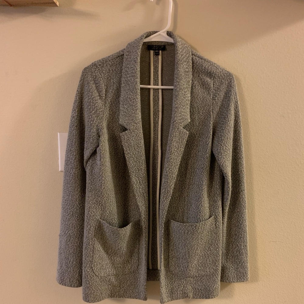 Topshop vintage Gray thick blazer